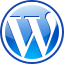 Web korrektør med WordPress logo på startsiden.